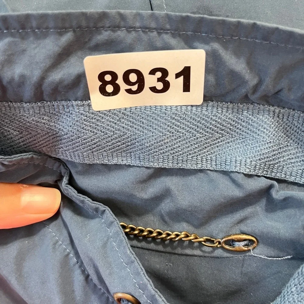 Bogner Jacket Mens‎ L Blue Lightweight Parka Hooded Rain Shell Premium Vintage